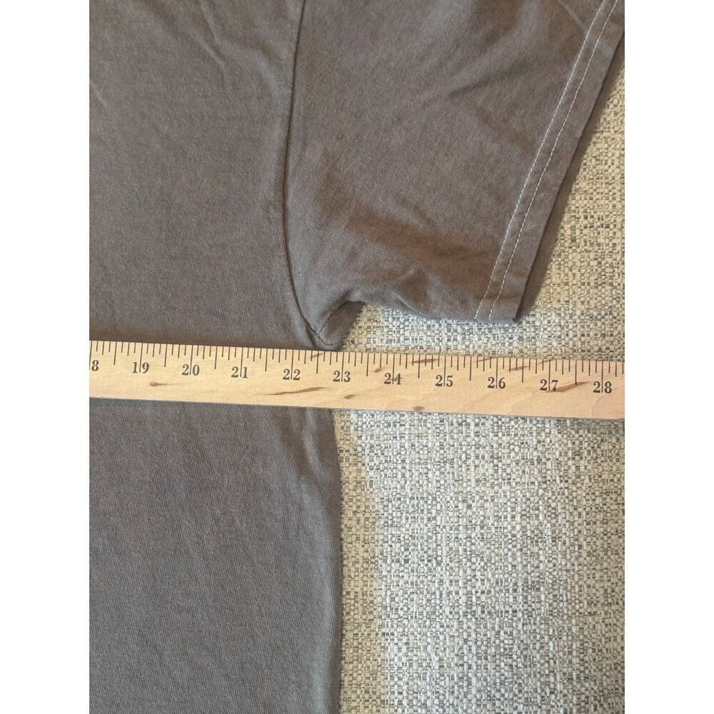 Nirvana Brown Short Sleeve Grunge Band T-Shirt Smiley Face on Back Size XL - Picture 2 of 7